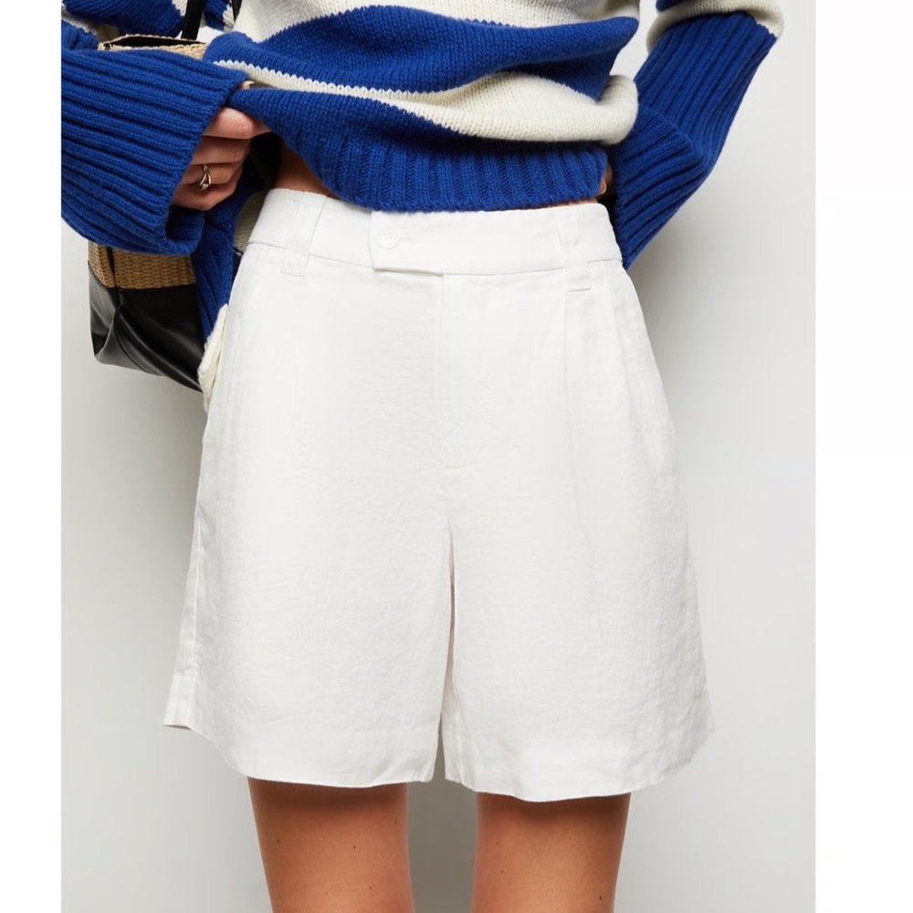 Alex Mill Jules Pleated Linen Shorts